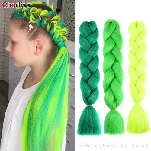 Wholesale 24'' Ombre Yaki Jumbo Braids Pre-stretched Crochet Synthetic Afro Braiding Hair Extensions Expression Braiding Hair